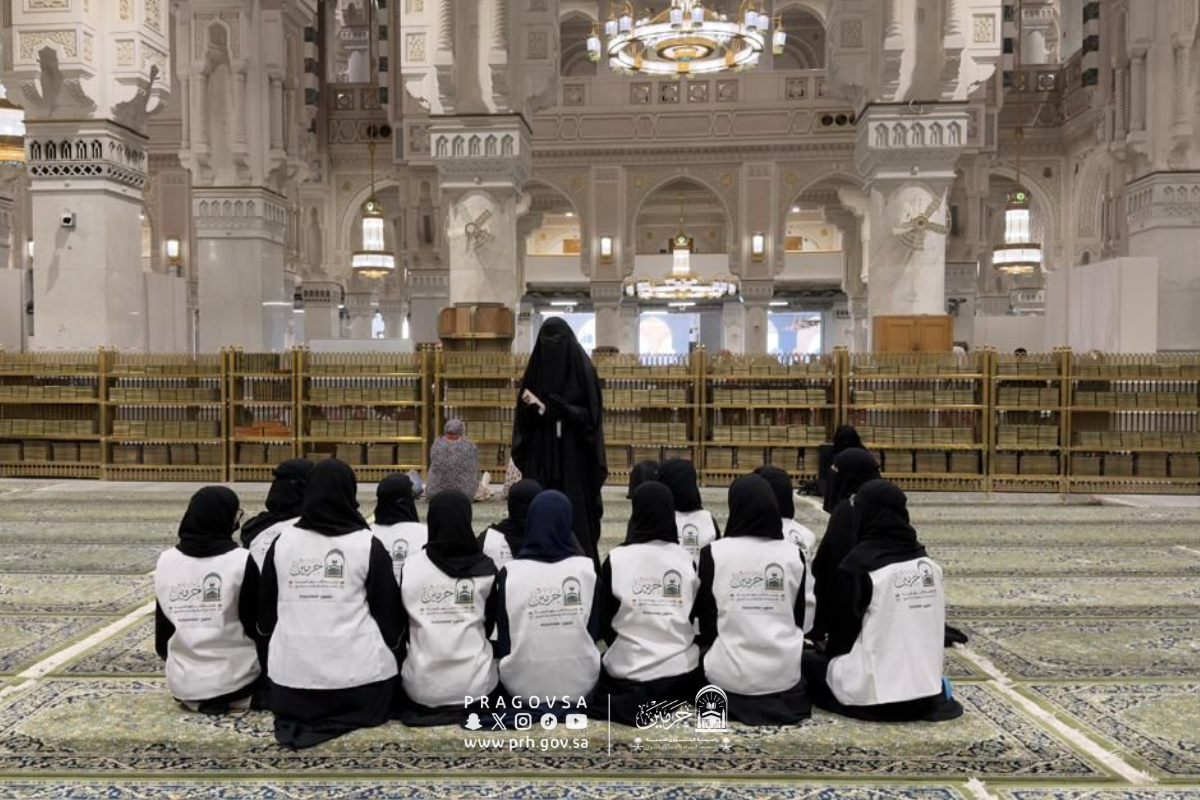 وكالة الشؤون الإثرائية والتطوعية بالمسجد الحرام تستقبل متطوعات من التعليم